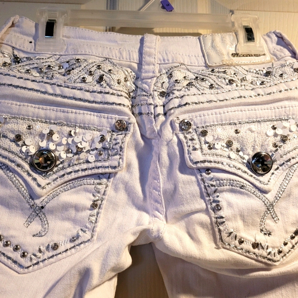 Grace skinny white jeans